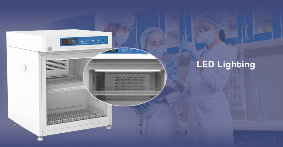 NW-YC55L Small Pharmacy Refrigerators With LED Lighting